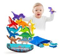 LTMMC Dinosaur Toys for Boys Age 1-6, 1-6 Year Old Boy Gifts, Educational Toys for 3-9 Year Olds, Wooden Dinosaur Stacking Toys, Building Blocks for 1-6 Year Old Boys