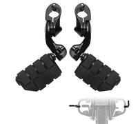 LTMOTO 1.25" Highway pegs,Motorcycle Short Angled Adjustable Highway Footpegs for Harley Davidson Touring Road King Road Glide Street Glide Electra Glide Softail Sportster with 1 1/4" Highway Bar