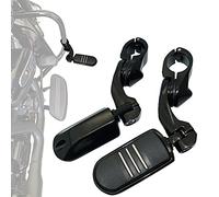 LTMOTO 1.25" Highway pegs,Motorcycle Short Angled Adjustable Highway Footpegs for Harley Davidson Touring Road King Road Glide Street Glide Electra Glide Softail Sportster with 1 1/4" Highway Bar…