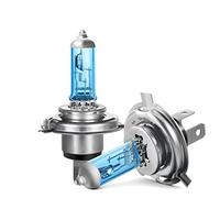 LTONXEN H4 Halogen Bulb E-Mark Headlights 5000K Warm White Light for 12V 55W Motorcycle and Car High Beam Replacement Lamp Kit (2 Pieces)