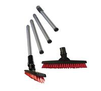 LTP CP/4 Cleaning Pack 4- for Cleaning and Restoring Grout - 4 Pcs Sturdy Pole and Stiff Bristled V Shaped Grout Brush.