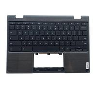 LTPRPTS Replacement for Lenovo 100e Chromebook 2nd Gen 81MA Laptop Upper Case Palmrest Keyboard Assembly Part 5CB0T79741 Black