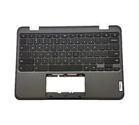 LTPRPTS Replacement Laptop Upper Case Palmrest Keyboard Assembly Part for Lenovo 100E Chromebook Gen 3 5M11H52901 Black