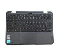 LTPRPTS Replacement Laptop Upper Case Palmrest Keyboard Assembly Part for Lenovo Chromebook 500E 3th 5M11C88952 Black （WFC）
