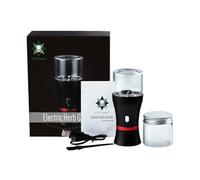 LTQ Handled Electric Herb Grinder, 1100mAh Rechargeable Battery with Button-Lock & Child-Lock Protection, Automatic Electronic Vapor Smoking Cigarette Tobacco Crusher Kit