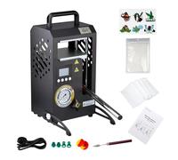 LTQ Vapor 10 Ton Manual Hydraulic Heat Press with 3.5 x 3.1 inch Dual Heating platens, Precise Digital Temperature Control (LCD), Suitable for Portable Manual Heat Presses at Home