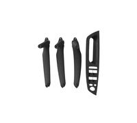 LTQSIV Car Interior Door Handle Inner Panel Pull Trim Cover Armrest for E70 E71 E72 X5 X6 LHD RHD 4Pcs(Model A LHD Black)