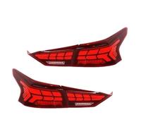 LTQSIV For Nissan For Teana 2019-2021 Car Taillights Assembly Rear Back Lamps Upgrade LED Dynamic Flashing Taillights(Red)