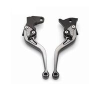 LTQSIV Motorcycle Handlebar Parts Adjustable Motorcycle Brake Clutch Lever for Aprilia RS4 125 2011-2017 Aluminum CNC Front Rear Drum Brake Levers (Gray 147mm)