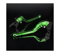 LTQSIV Motorcycle Handlebar Parts CNC Aluminum Adjustable Motorcycle Drum Brakes Right Left Levers For Vespa For Sportique PX LML PK ET3 For Primavera PX For Rally V90 T5 (177mm Green)