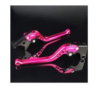 LTQSIV Motorcycle Handlebar Parts CNC Aluminum Adjustable Motorcycle Drum Brakes Right Left Levers For Vespa For Sportique PX LML PK ET3 For Primavera PX For Rally V90 T5 (177mm Pink)
