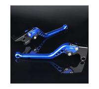 LTQSIV Motorcycle Handlebar Parts CNC Aluminum Adjustable Motorcycle Drum Brakes Right Left Levers For Vespa For Sportique PX LML PK ET3 For Primavera PX For Rally V90 T5 (177mm Blue)