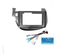 LTQSIV Stereo Panel Frame 10 Inch For FIT For JAZZ 2008-2013 Car Android DVD Player Radio Trim Plastic Dashboard Screens Auto Frame Cables Harnes(Frame A and Cable A)