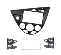 LTQSIV Stereo Panel Frame 2 Din Panel Frame For Ford For Focus Mk1 For Fiesta Lhd Dash Mount Kit Interior Car Radio Surround(Black)