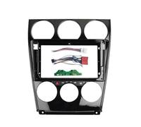 LTQSIV Stereo Panel Frame 9 Inch Car Fascia For Mazda 6 2004-2015 Stereo Panel Dash Double Din Frame Air Conditioning Work Built-in Canbus Power Cable(Frame cable canbus)