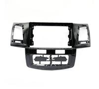 LTQSIV Stereo Panel Frame 9 Inch Car Frame Fascia Adapter For Toyota For Fortuner For Hilux For Vigo 2007-2015 Android Radio Dash Fitting Panel Kit(Wooden MT Frame)