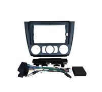 LTQSIV Stereo Panel Frame 9 Inch Car Radio Fascia Frame For 1 Series For E81 E82 E87 E88 2004-2012 Android Dash Panel Kit With Canbus Decoder(MT AC Cable Canbus)