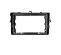 LTQSIV Stereo Panel Frame 9INCH Car DVD Fascia Multimedia For TOYOTA 2008-2010 For COROLLA 2 Din MP3 MP5 Video Audio Stereo Panel Frame Cables Harnes(Iron Gray Frame A)