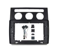 LTQSIV Stereo Panel Frame Car Radio Fascias Frame For VW For Touran 2004 2005 2006-2015 9 Inch Stereo Panel Wiring Harness Power Cable Canbus Mount Kit(Frame AT canbus)