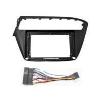 LTQSIV Stereo Panel Frame Car Radio Refit Frame Kit For Hyundai I20 2018 2019 Auto Stereo Install Dash Panel Fascia Bezel Faceplate(LHD and cable)
