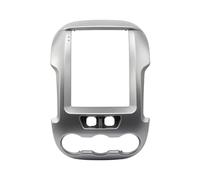 LTQSIV Stereo Panel Frame For FORD For RANGER 2012-2015 9.7 Inch 2 Din Car Radio Fascias Tesla Style Multimedia Frame Video Player Navigation DVD Panel Trim(Silver Frame)