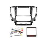 LTQSIV Stereo Panel Frame For Mitsubishi For Pajero Sport 2016-2021 Fitting Panel Kit Adapter Android Radio Dashboard Car Frame Fascia 9 Inch(Frame XP Cable)