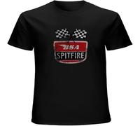 LTR BSA Spitfire British Motorcycles Bike Motorbike Unisex Tees Men's T Shirt Black XL