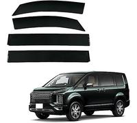 LTSRLL 4pcs Car Wind Deflectors for Mitsubishi D5/Delica D5 MK5 2007-2019 2020 2021 2022 2023, Weather Shields Visors Wind Rain Deflectors Side Window Deflectors, Car Accessories