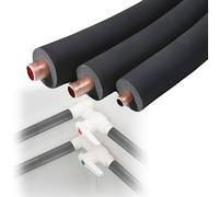 LTSRLL Flexible Pipe Insulation 1in Thick Wall 3/4in ~ 4-1/4in Bore 6.2ft Heat Preservation Foam Tube For Outdoor Hot And Cold Water Pipes (Color : 25mm/1in, Size : *32mm/1.25in)