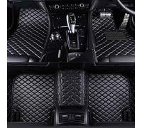 LTSRLL Leather Car Floor Mats for BM-W 5 Series F10 Saloon 2010-2016(RHD), Full Coverage Front Rear Row Floor Liners Carpet Protection Accessories,A/Black