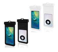 LTSVBO 2 Pack Waterproof Phone Pouch, Underwater Phone Case Protector Cellphone Dry Bag for iPhone 17/Air 16 15 14 13 12 Pro Max Xs Max XR X 8 7 6S Plus SE/Galaxy S24 S23 -Black+White