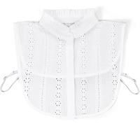 LTSVBO Fake Collar Detachable, Half Shirt Blouse False Collar Folding Design for Women Girls for Women Girls (White)