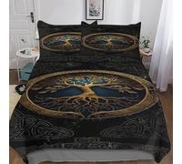 LTTTT Viking Myth (2) Duvet Cover Set with Pillowcases Printed Bedding Set Comforter Cover 3 Pieces Soft Microfiber Quilt Cover King(220x240cm)