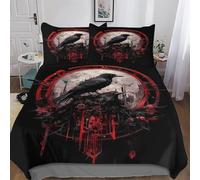 LTTTT Viking Myth Comforter Cover Bedding Set Kids Duvet Cover Bedspread Cover with Pillowcase Soft Quilt Cover for Youth And Adult King(220x240cm)
