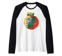 LTU BB Globe by Lithuania Strong Apparel Raglan Baseball Tee