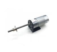 LTUNKHWP Long lead screw shaft DC motor permanent magnet brush with flange JGB37-555 Max 25kg.cm 0-960RPM 12V with bracket(45RPM)