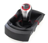 Ltusgt Car Gear Knob for Seat for Ibiza 2002 2003 2004 2005 2006 2007 2008 2009 2010 5/6 Speed Gear Shift Knob with Gaiter Boot Cover Stick