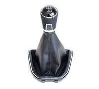 Ltusgt Car Gear Knob for VW for Caddy 4 IV MK4 2015-2019 Gear Shift Knob Change Lever Switch Shifter Manual Handle with Gaiter Boot Stick Shift Cover(6-Speed)