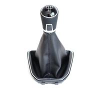 Ltusgt Car Gear Knob for VW for Caddy 4 IV MK4 2015-2019 Gear Shift Knob Change Lever Switch Shifter Manual Handle with Gaiter Boot Stick Shift Cover(5-Speed)