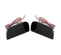 Ltusgt Car Rear Reflector Light For 10th Gen Civic Sedan Coupe ONLY 2016-up 2Pcs Red LED Car Rear Bumper Reflector Tail Brake Lights Fog Rear Fog Light Assembly(2pcs Smoked Lens)
