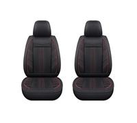 Ltusgt For Mg For Zs Ev For Mulan Hs 5 Car Accessory Universal Flax Auto Seat Cover Wear Resistant Breathable Interior Car Seat Covers(2Pcs-Black Red)