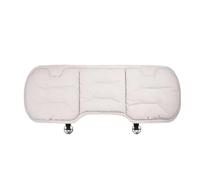Ltusgt Non-slip Car Leather Cushion Soft Good Breathability Ventilated Four-season Universal Cotton Auto Seat Travel Car Seat Covers Protectors(White-rear cushion)