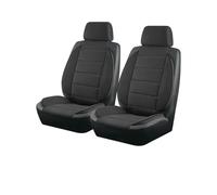 Ltusgt Universal Car Seat Covers Side Stereo Modeling Leather Fluff Car Seat Covers Protectors(Black 2 Seat)