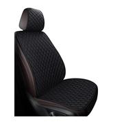 Ltusgt Universal Flax Car Seat Cover Front Rear Cushion Comfortable Breathable Protector Mat Four Season Pad Auto Interior Accessories Car Seat Covers Protectors(Black)