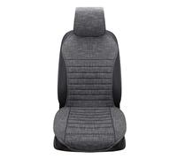 Ltusgt Universal Linen Car Front Seat Cover Four Seasons Breathable Single Protector Anti Slip Car Seat Covers Protectors(Gray)
