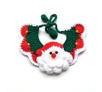 LtuzPet Knitted Cat Dog Collar for Christmas Adjustable Bib Winter Warm Pet Collars Kitten Neck Accessories