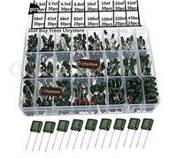 Ltvystore 660 PCS 24 Value 100V 0.22NF- 470NF Polyester Film Capacitor Assortment Kits with Clear Box
