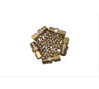 LTWFITTING 1/8-Inch Brass Compression Sleeves Ferrule with 1/8-Inch OD x 1/8-Inch Male NPT Compression Connector Fitting (Pack of 55)