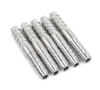 LTWFITTING Bar Production Stainless Steel 316 Barb Splicer Mender 5mm Hose ID Fitting Air Water Fuel Boat (Pack of 5)