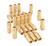 LTWFITTING Brass 1/4-Inch Male BSPT x 12mm Hose Barb Coupler Adapter Fitting for Vehicle Fuel System, HVAC System (Pack of 25)